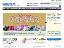 Tablet Screenshot of cosyfeet.com